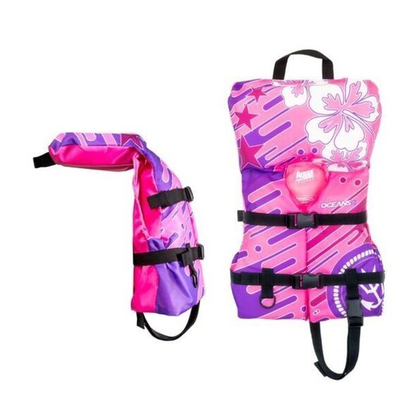 AQUA Leisure Oceans7‎ Pink Personal Flotation Device Infant Life Vest - Picture 2 of 6